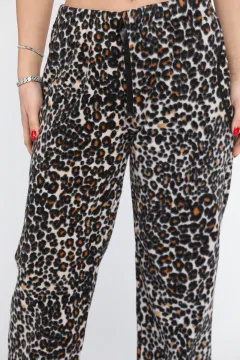 Kadın Leopar Desen Pijama Altı Leopar Desen