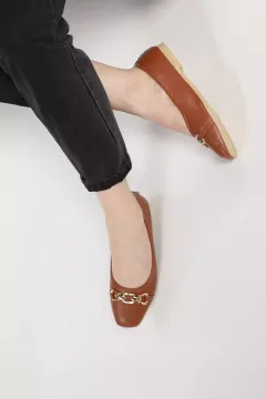 Kadın Tokalı Babet Taba
