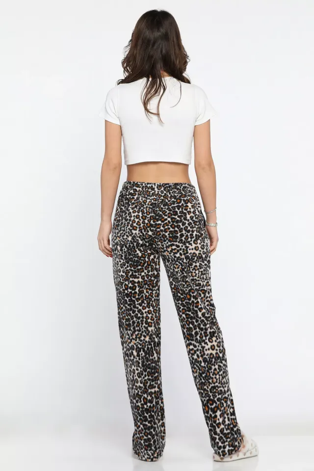 Kadın Leopar Desen Pijama Altı Leopar Desen